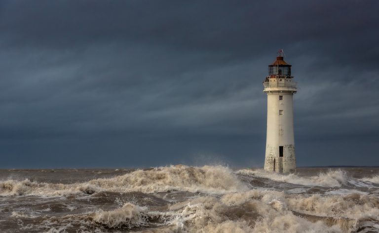 Storm Dennis. Perch Rock Lighthouse, pudsey camera club